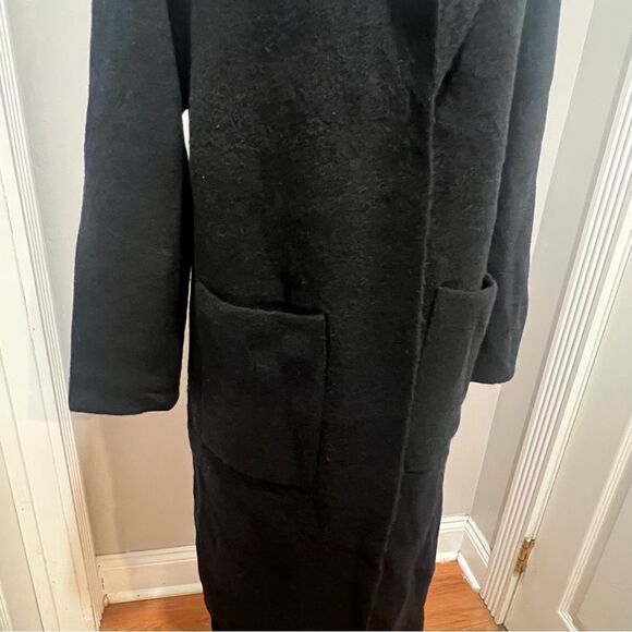 NWT Revolve One Grey Day wool long jacket with front pockets sz small oversized - Picture 3 of 9